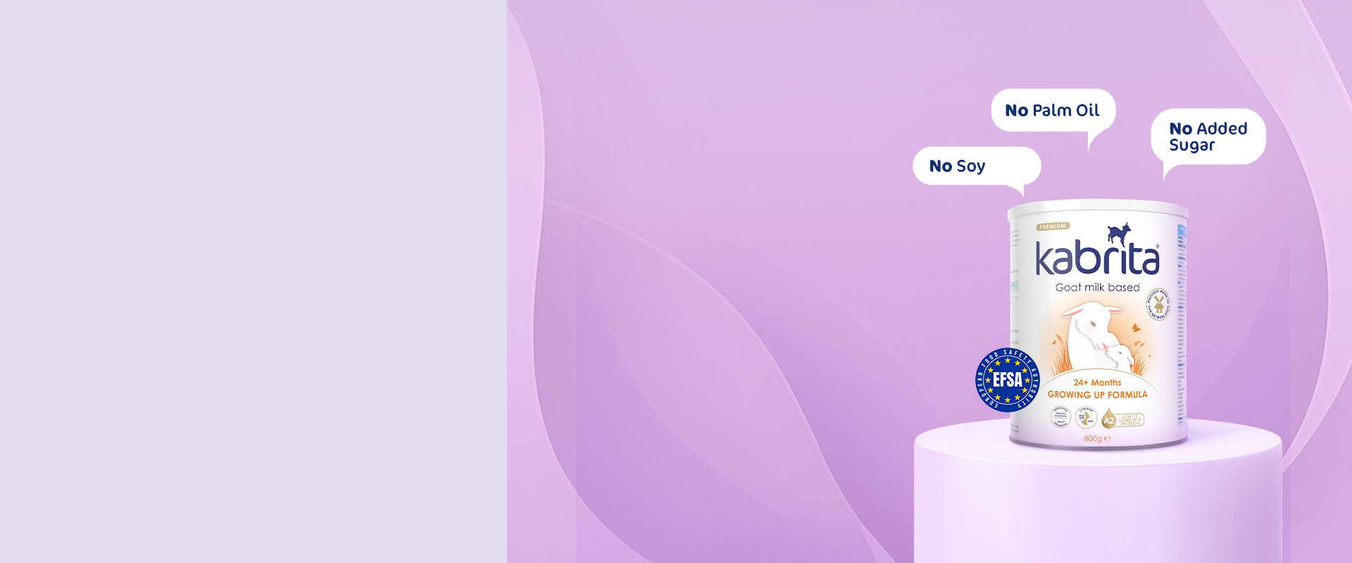 No Soy, No Palm Oil, No Added Sugar