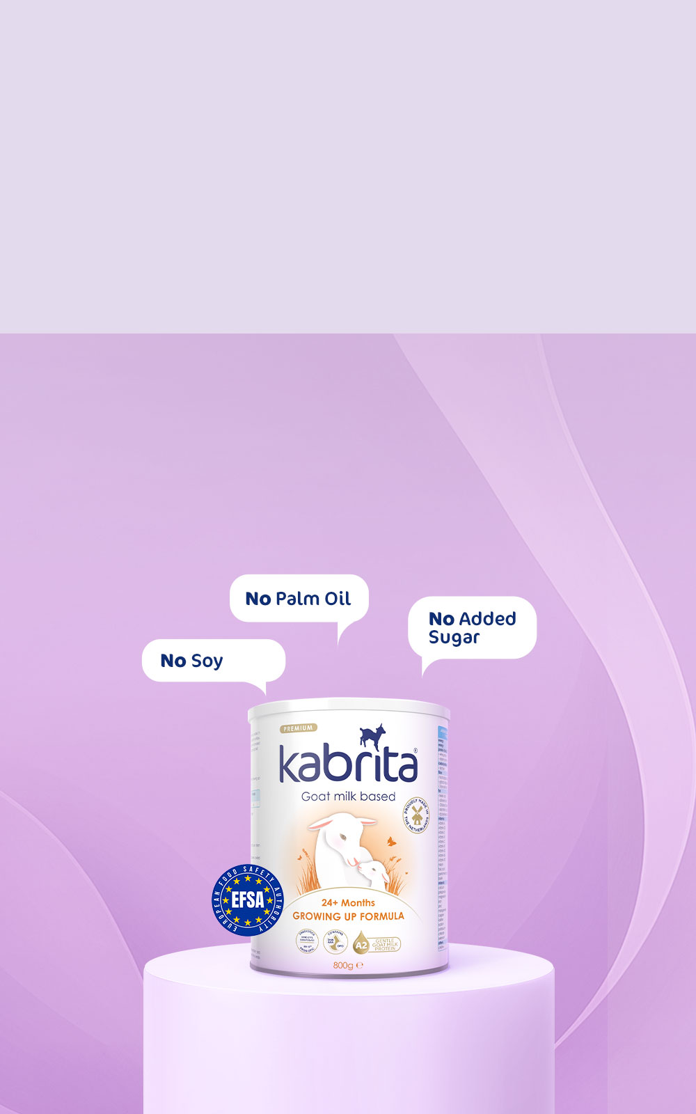 No Soy, No Palm Oil, No Added Sugar